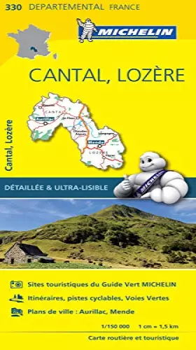 Couverture du produit · Carte Cantal, Lozère Michelin