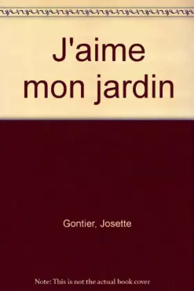 Couverture du produit · J'aime mon jardin