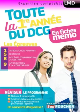 Couverture du produit · DCG : Toute la 1ère année du DCG 1, 5, 8, 9 en fiches