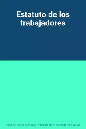 Couverture du produit · Estatuto de los trabajadores