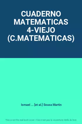 Couverture du produit · CUADERNO MATEMATICAS 4-VIEJO (C.MATEMATICAS)