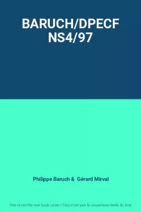 Couverture du produit · BARUCH/DPECF NS4/97