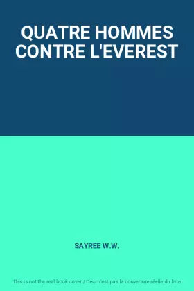 Couverture du produit · QUATRE HOMMES CONTRE L'EVEREST