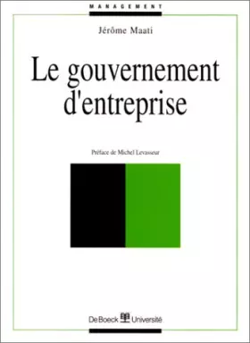 Couverture du produit · Le Gouvernement d'entreprise