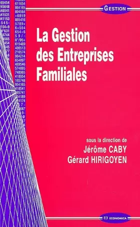 Couverture du produit · La Gestion des entreprises familiales