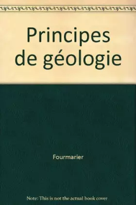 Couverture du produit · Principes de géologie