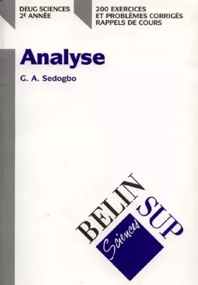 Couverture du produit · Analyse