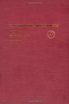 Couverture du produit · Semiconductors and Semimetals. Volume 13: Cadmium Telluride