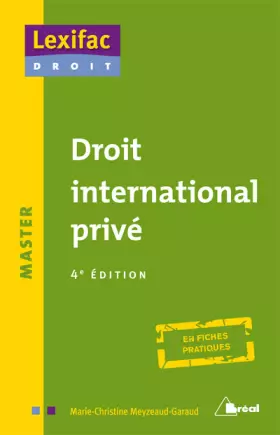 Couverture du produit · Droit international privé