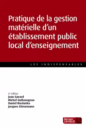 Couverture du produit · Pratique de la gestion matérielle d'un EPLE (6e éd.)