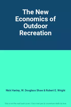 Couverture du produit · The New Economics of Outdoor Recreation