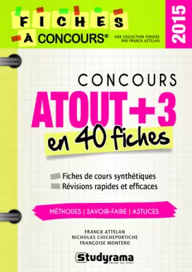 Couverture du produit · Concours atout + 3 en 40 fiches