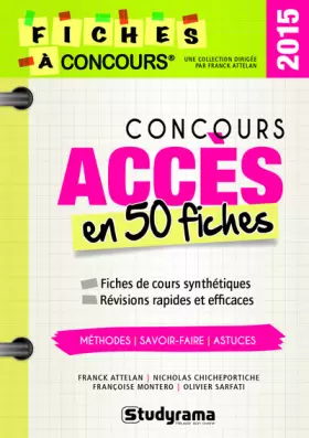 Couverture du produit · Concours Accès en 50 fiches