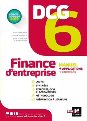 Couverture du produit · DCG 6 - Finance d'entreprise - Manuel et applications