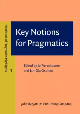 Couverture du produit · Key Notions for Pragmatics: 1