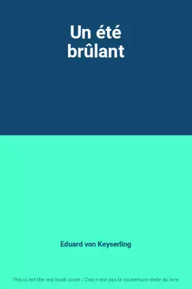 Couverture du produit · Un été brûlant