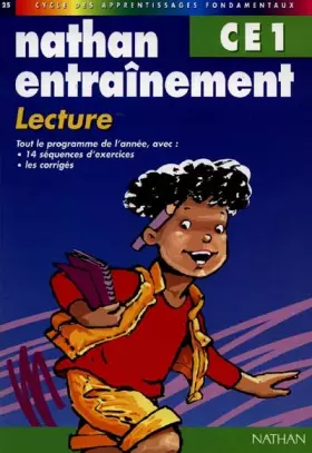 Couverture du produit · Nathan entraînement, numéro 25 : Lecture CE1