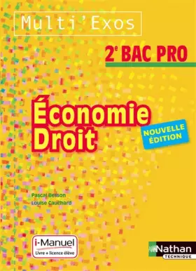 Couverture du produit · Economie - Droit - 2e Bac Pro