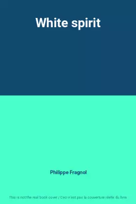 Couverture du produit · White spirit