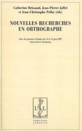 Couverture du produit · Nouvelles recherches en orthographe