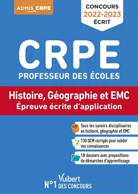 Couverture du produit · CRPE - Concours Professeur des écoles - Histoire-Géographie et EMC - Réussir sa démarche d'apprentissage: Admissibilité 2022-20