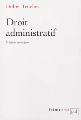 Couverture du produit · Droit administratif