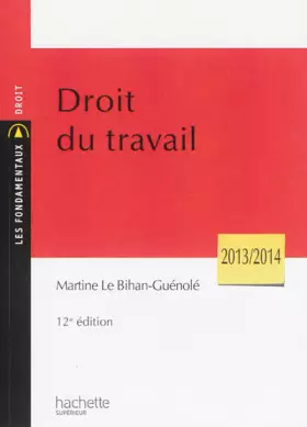 Couverture du produit · Droit du travail 2013-2014