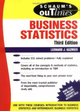 Couverture du produit · Schaum's Outline of Business Statistics