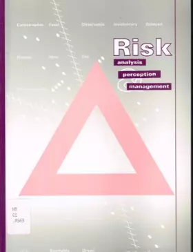 Couverture du produit · Risk: Analysis, Perception and Management: Report of a Royal Society Study Group