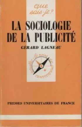Couverture du produit · Sociologie de la Publicite (la)