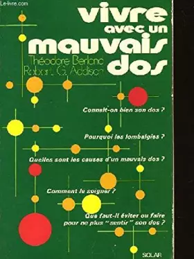Couverture du produit · Vivre avec un mauvais dos