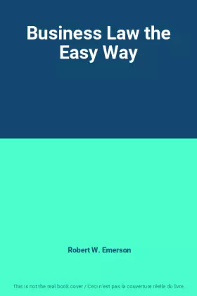 Couverture du produit · Business Law the Easy Way