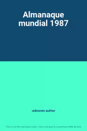 Couverture du produit · Almanaque mundial 1987