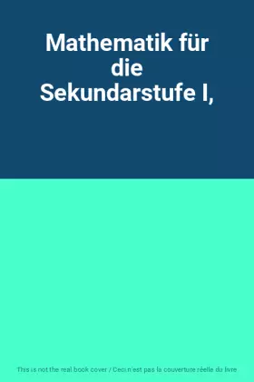 Couverture du produit · Mathematik für die Sekundarstufe I,