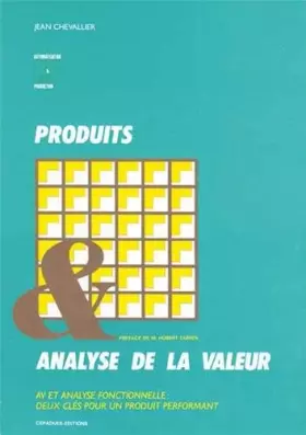 Couverture du produit · Produits et analyse de la valeur