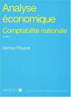 Couverture du produit · ANALYSE ECONOMIQUE. Comptabilité nationale, le système élargi (SECN), 5ème édition