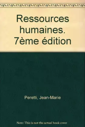 Couverture du produit · Ressources humaines. 7ème édition