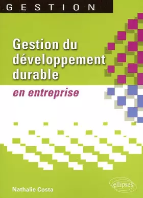Couverture du produit · Gestion du Developpement Durable