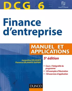 Couverture du produit · DCG 6 - Finance d'entreprise - 5e édition - Manuel et applications