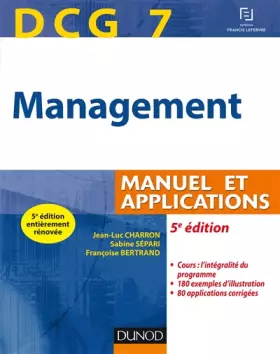 Couverture du produit · DCG 7 - Management - 5e éd. - Manuel et applications, corrigés inclus
