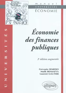 Couverture du produit · Economie des finances publiques