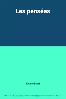 Couverture du produit · Les pensées