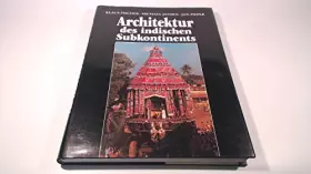 Couverture du produit · Architektur des indischen Subkontinents