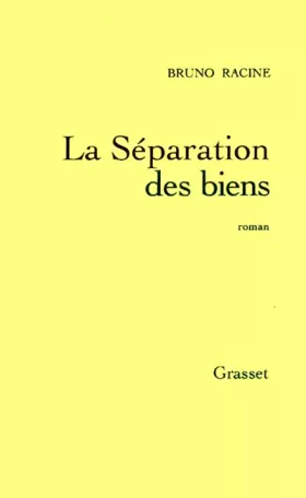 Couverture du produit · La séparation des biens