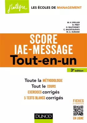 Couverture du produit · Score IAE-Message - 3e éd. - Tout-en-un: Tout-en-un