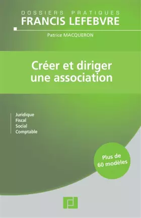 Couverture du produit · Créer et diriger une association