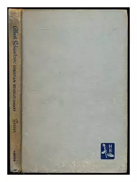 Couverture du produit · Albert Schweitzer: Christian revolutionary,