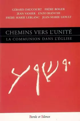 Couverture du produit · Chemins vers l'unité : La communion dans l'Eglise