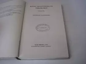 Couverture du produit · BASIC QUESTIONS IN THEOLOGY Three (3) Volume Set - Library of Philosophy and Theology