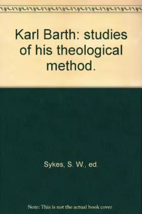 Couverture du produit · Karl Barth, studies of his theological method